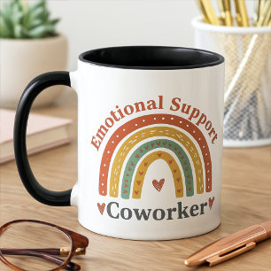 Taza Compañero de trabajo divertido boho Apoyo emociona