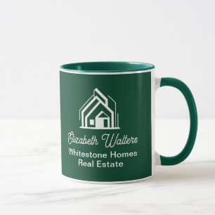 Taza Compañía de bienes raíces Green Realtor Personaliz