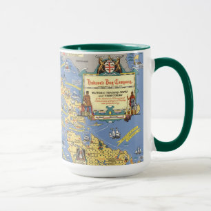 Taza Compañía de la Bahía de Hudson - Mapa de Canad