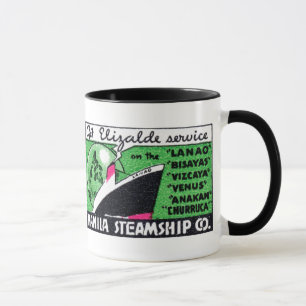 Taza Compañía de vapor de Manila 1930