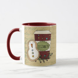 Taza Cómplice de Snowman con café