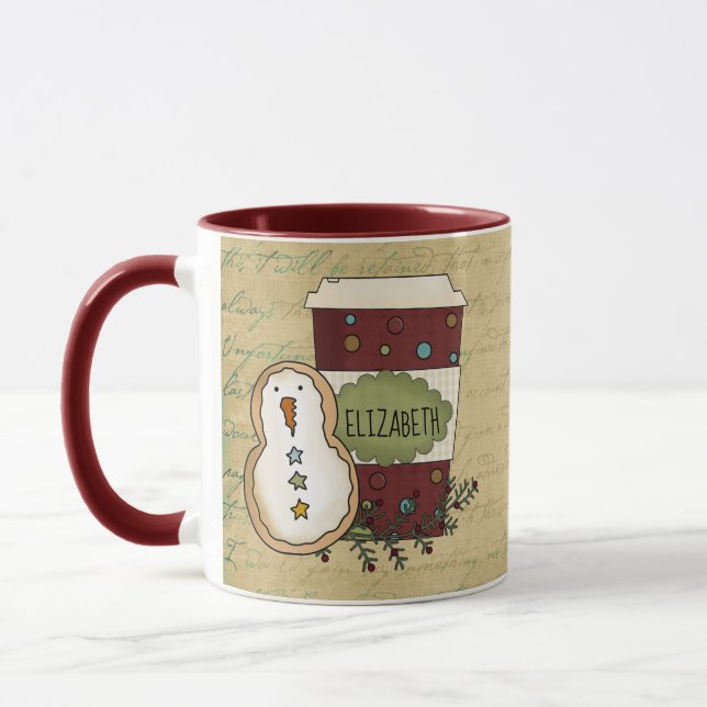 Taza Cómplice de Snowman con café (Izquierda)