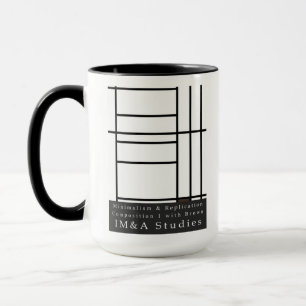 Taza Composición 1 con marrón