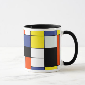 Taza Composición A de Piet Mondrian - Arte Moderno Abst