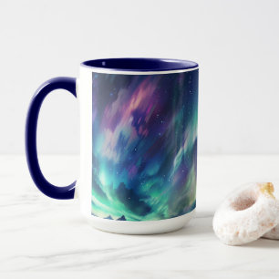 Taza Comprar auroras boreales con tema espacial