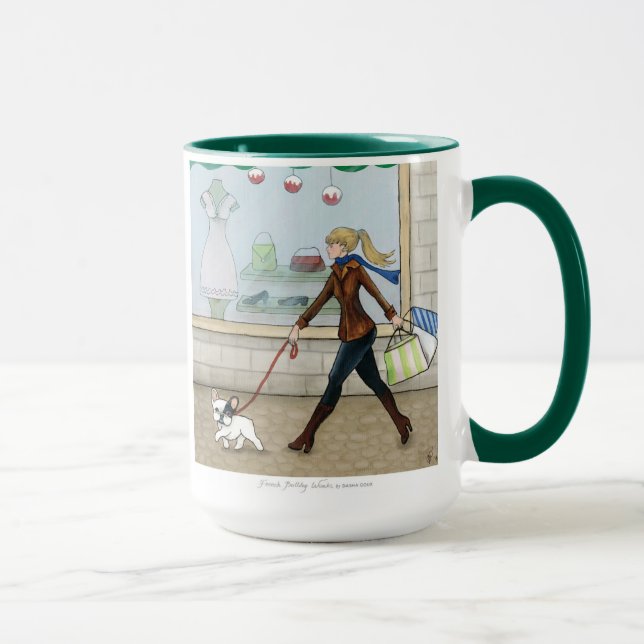 Taza Compras del bulldog francés (Derecha)