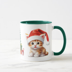 Taza Cómprate de animales salvajes gatos Navidades de g