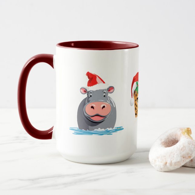Taza Cómprate de animales salvajes salvajes de Safari S (Con donut)