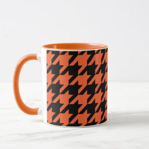 Taza Comprobación de la pataleta negra del naranja