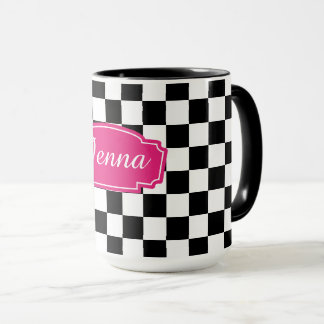 Taza Comprobar blanco y negro