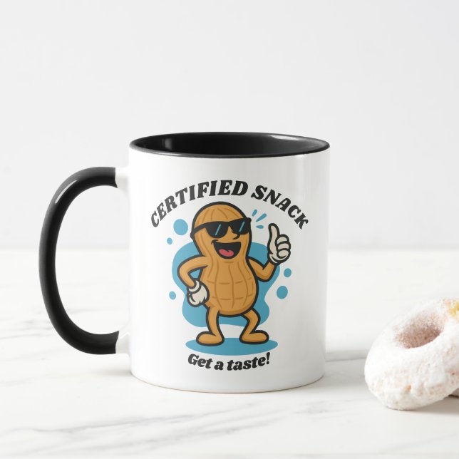 Taza Comprobar esta tuerca: Aperitivo certificado (Con donut)