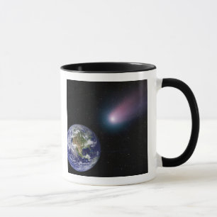 Taza Compuesto de Digitaces de un título del cometa
