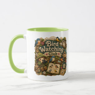Taza con acento del Club de Observación de Aves