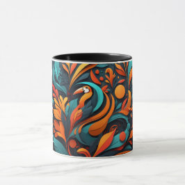 Taza con Arte Simbólico de Biodiversidad