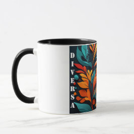 Taza con Arte Simbólico de Biodiversidad