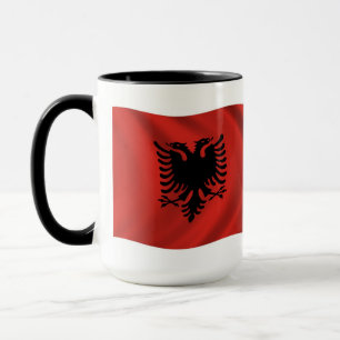Taza con bandera de Albania