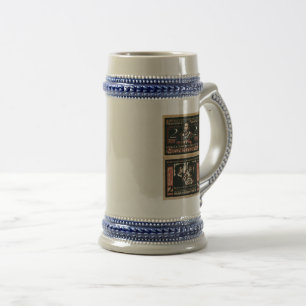 Taza con billete de Notgeld de 2 Marcos de 1921 Vi