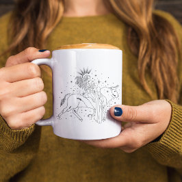 Taza con borde negro de 15oz TaurusGirl