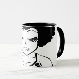 Taza con Cabezas Inclinadas