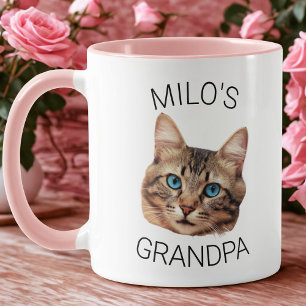 Taza con cara de gato personalizada para el cumple