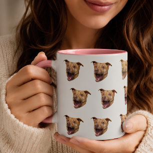 Taza con cara de perro personalizada   Taza de mas