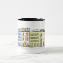Taza con casas