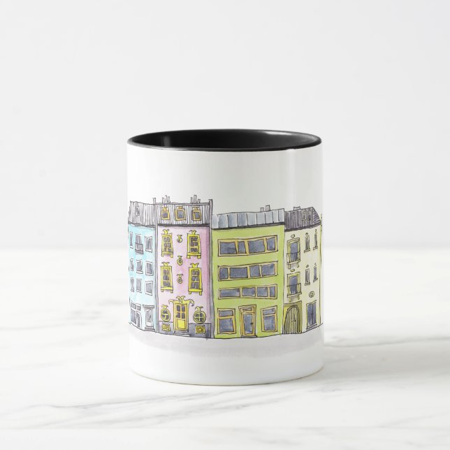 Taza con casas (Centro)