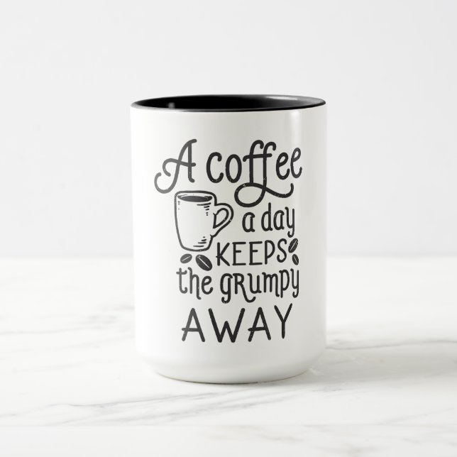 Taza con cita de café (Centro)