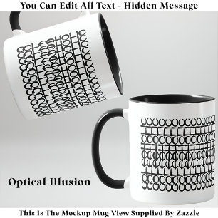 Taza con cita divertida 131BW Mensaje oculto Golfa