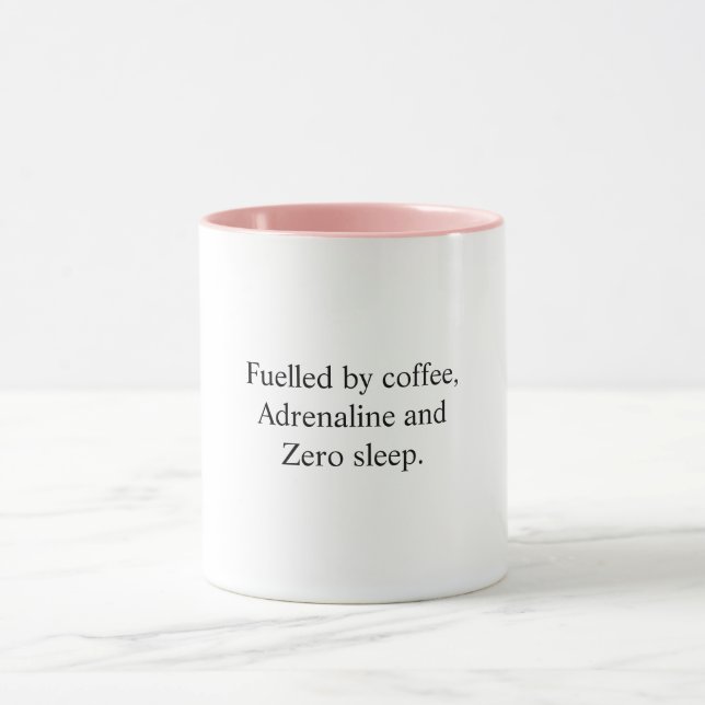 Taza con cita divertida de enfermera (Centro)