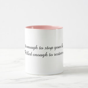 Taza con cita divertida de enfermera