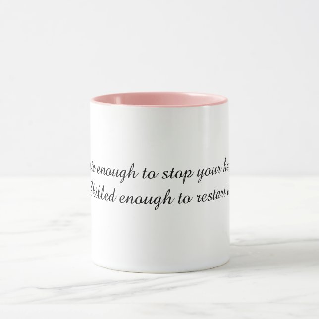 Taza con cita divertida de enfermera (Centro)