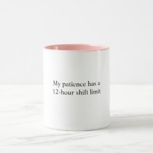 Taza con cita divertida de enfermera