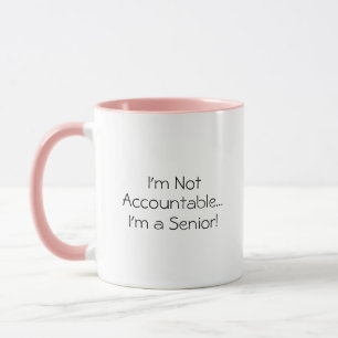 Taza con Cita Divertida para Mayores No Responsabl