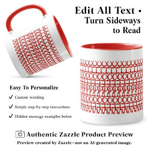 Taza con cita divertida y mensaje oculto para shop