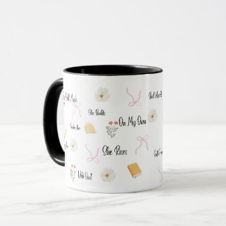 Taza con cita 'Ella se levanta por su cuenta', Taz