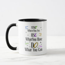 Taza con cita motivadora – Taza de café inspirador