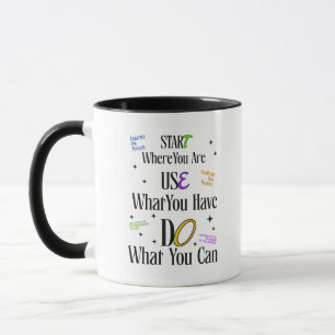 Taza con cita motivadora – Taza de café inspirador