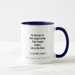 Taza con cita: Vida en el condado