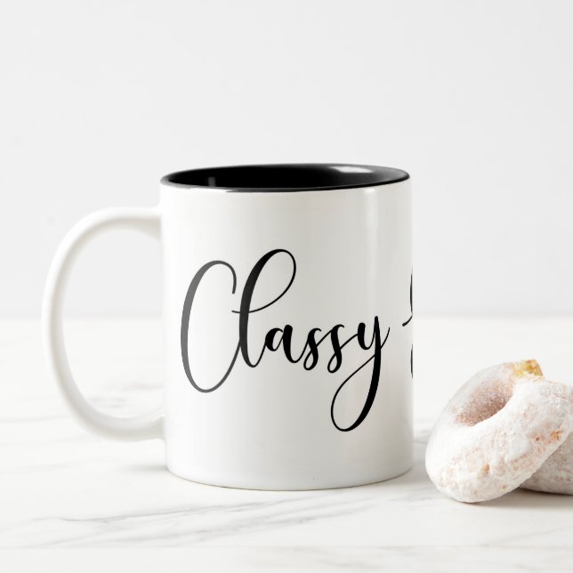 Taza con clase y descarada (Con donut)