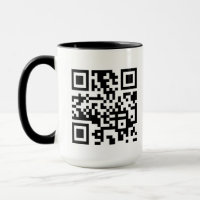 Taza con código QR personalizado