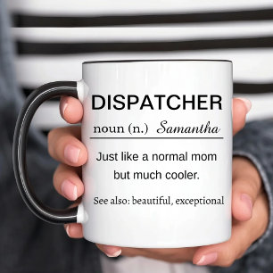 Taza con definición personalizada de despachador