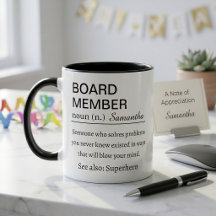 Taza con definición personalizada de miembro de la