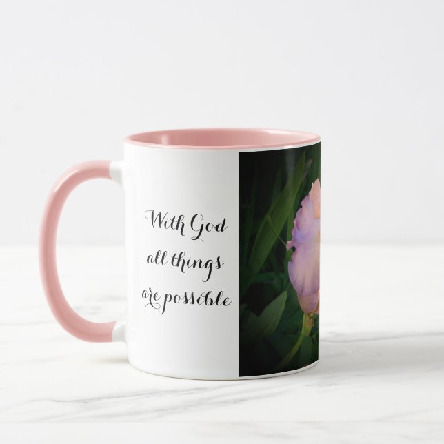 Taza Con Dios todas las cosas son posibles tonterías co (Izquierda)