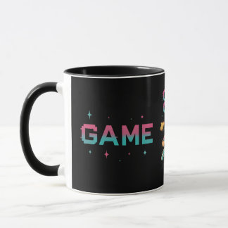 Taza con diseño de arte pixelado "Game Over" de Re