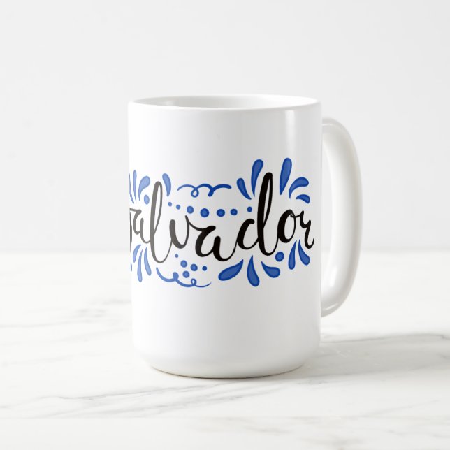 Taza con Diseño de El Salvador (Anverso derecho)