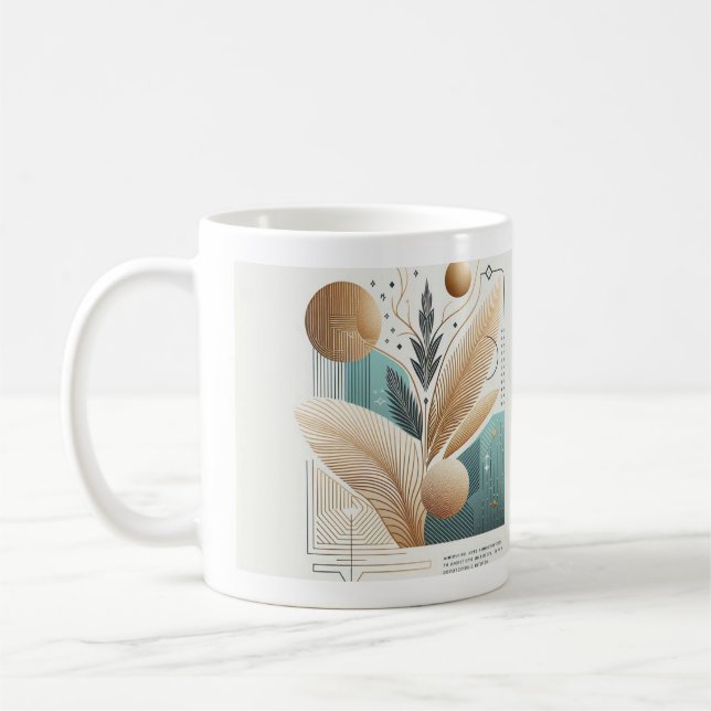 Taza con diseño moderno. Esencia  (Izquierda)