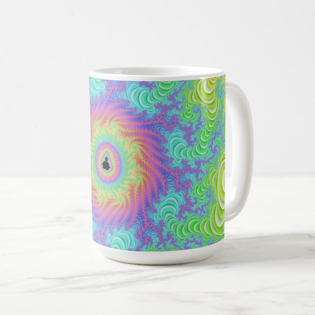 Taza con el fractal de Mandelbrot (Anverso derecho)