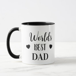 Taza con el Mejor Papá del Mundo y Nombre