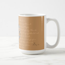 Taza con "el sonido ahora" del poema